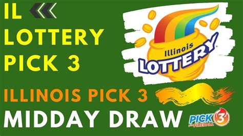 chicago lottery pick 3|Illinois Pick 3 Midday Numbers .